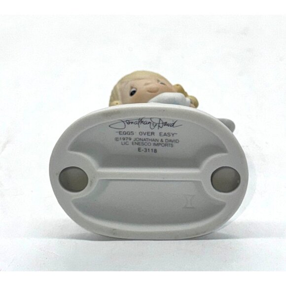 Precious Moments Figurine "Eggs Over Easy" By Jonathan & David E-3118 - Picture 5 of 5